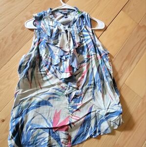 Chaps Ruffles Sleeveless Short.